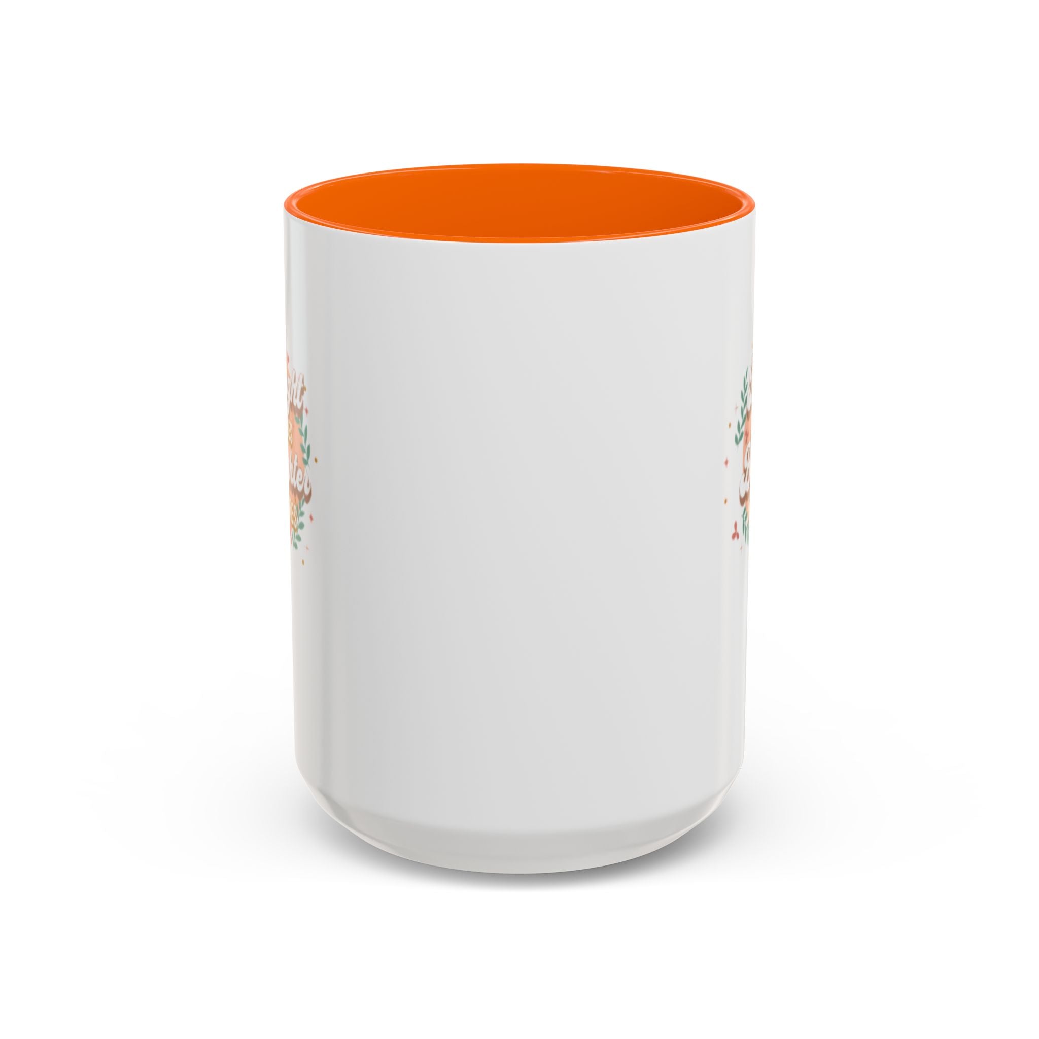 Accent Coffee Mug — "Bright Smiles Brighter Futures" Floral Teacher Appreciation Mug (11/15 oz)