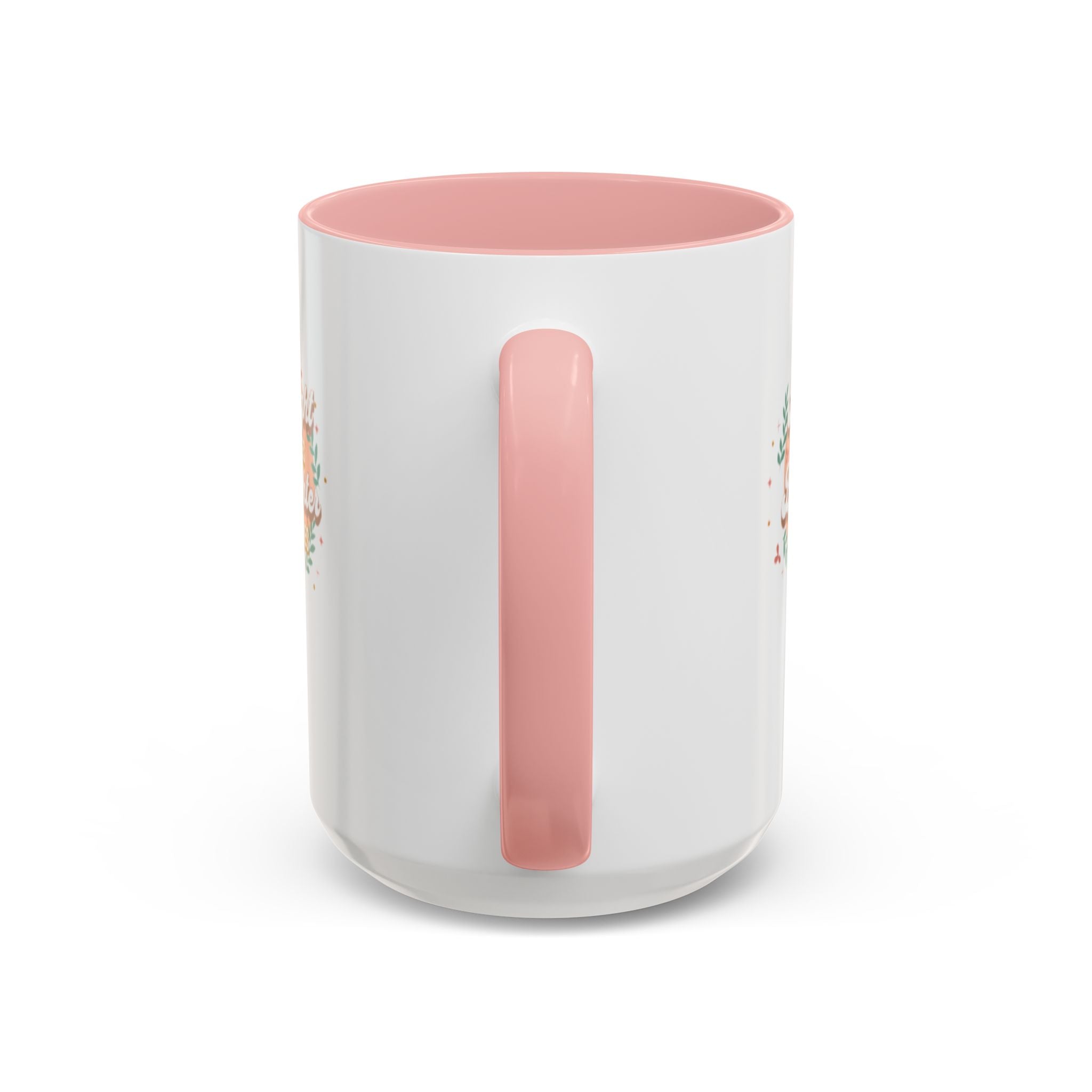 Accent Coffee Mug — "Bright Smiles Brighter Futures" Floral Teacher Appreciation Mug (11/15 oz)