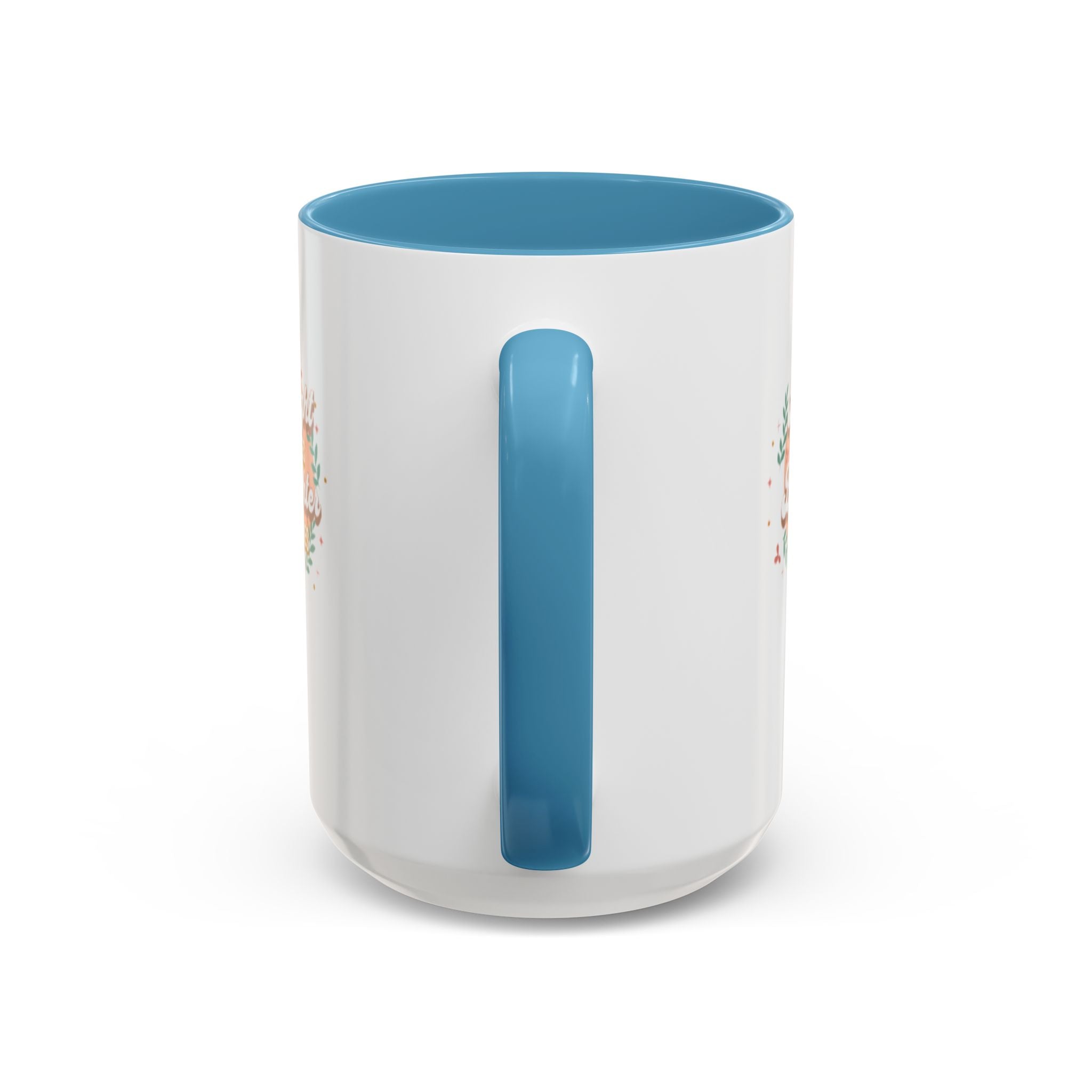 Accent Coffee Mug — "Bright Smiles Brighter Futures" Floral Teacher Appreciation Mug (11/15 oz)