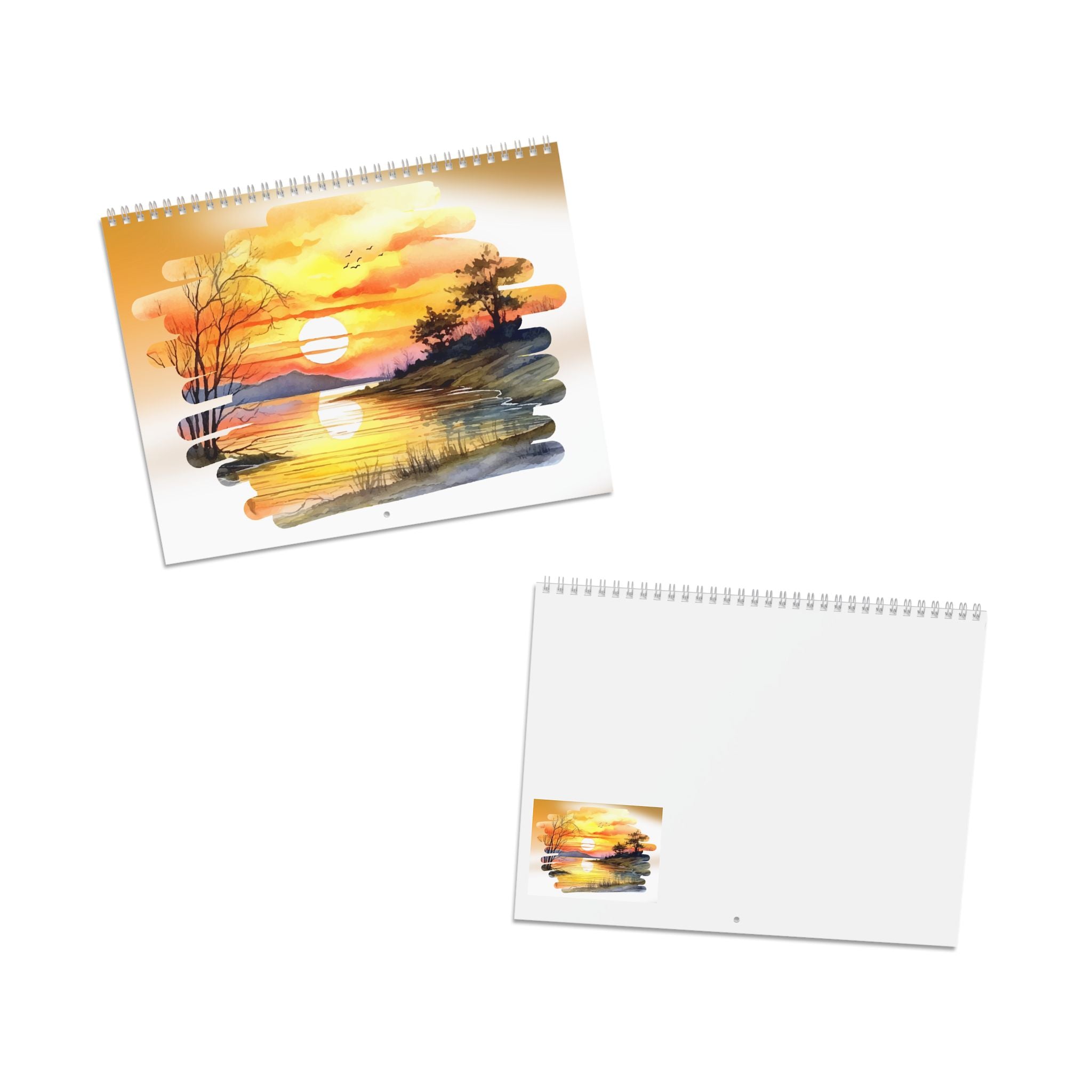 2026 Scenic Sunset Wall Calendar — 12-Month Artistic Landscape Calendar