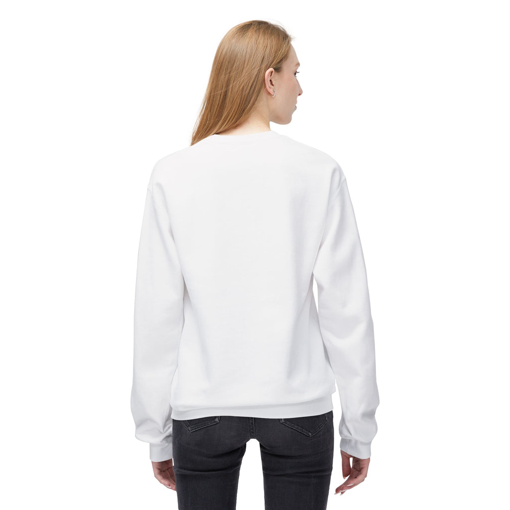 Thanksgiving Day Crewneck Sweatshirt — Happy Thanksgiving Fall Leaves Design