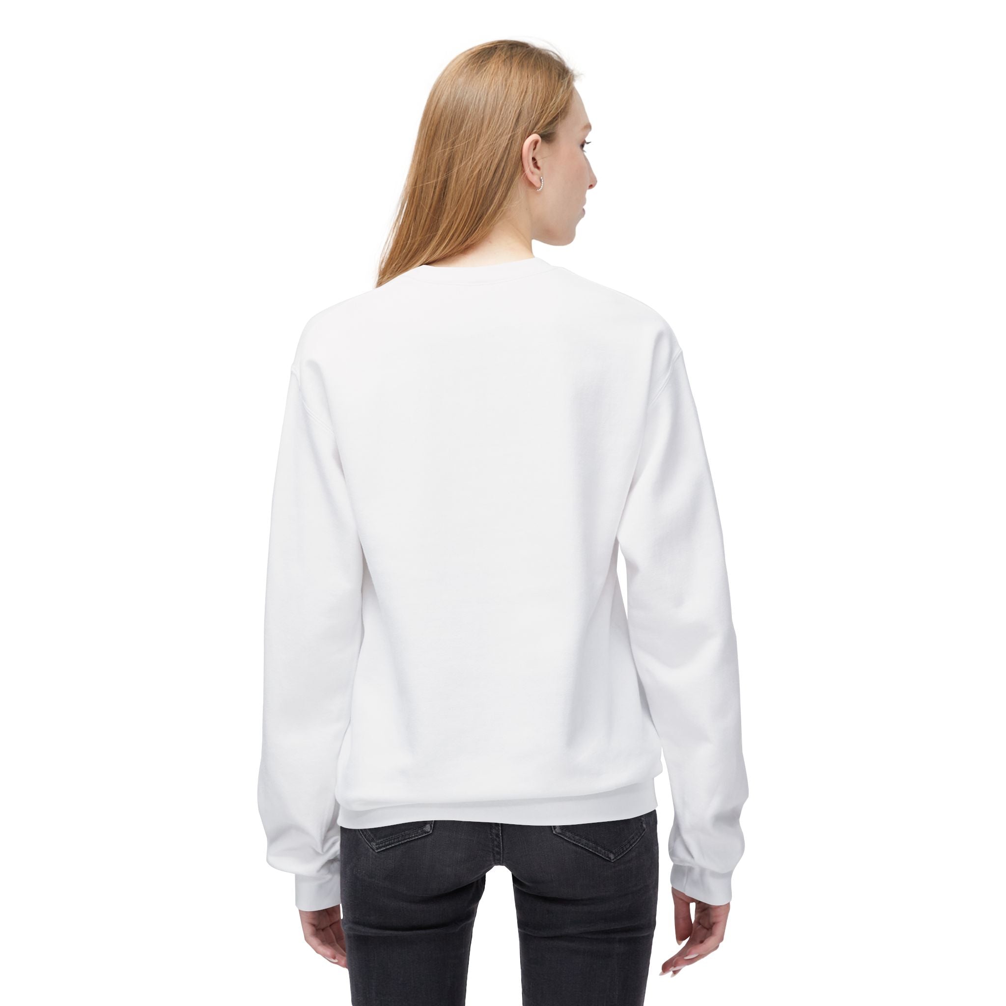 Thanksgiving Day Crewneck Sweatshirt — Happy Thanksgiving Fall Leaves Design