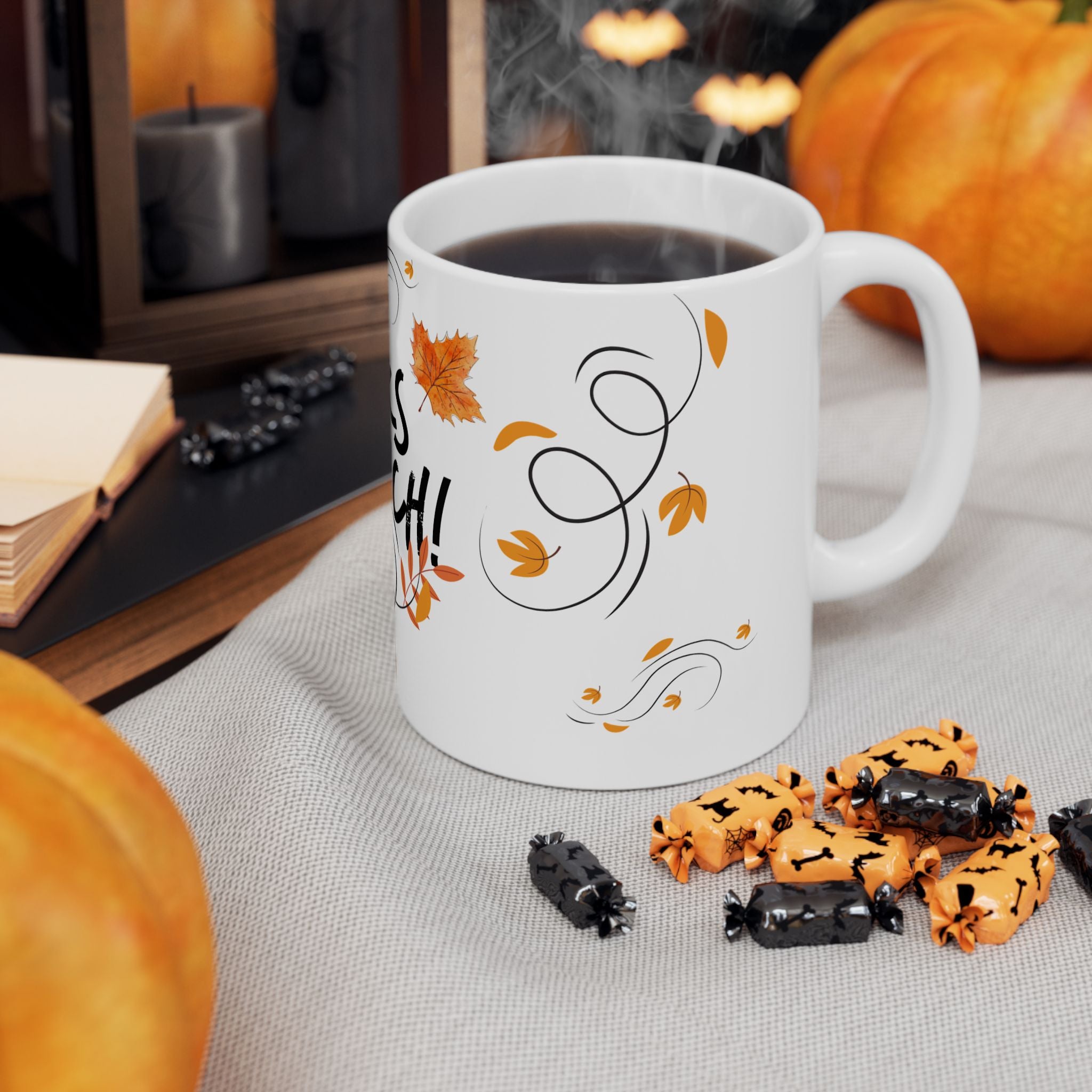 Thanks a Bunch! Autumn Leaves Ceramic Mug – Thank You Gift (11oz, 15oz)