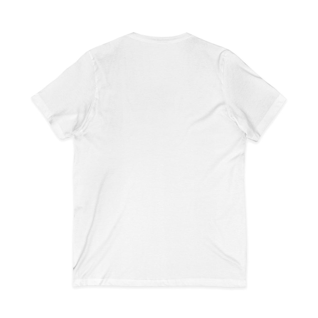 Beach V-Neck Tee — "Silent Hustle" Retro Palm Surf Graphic