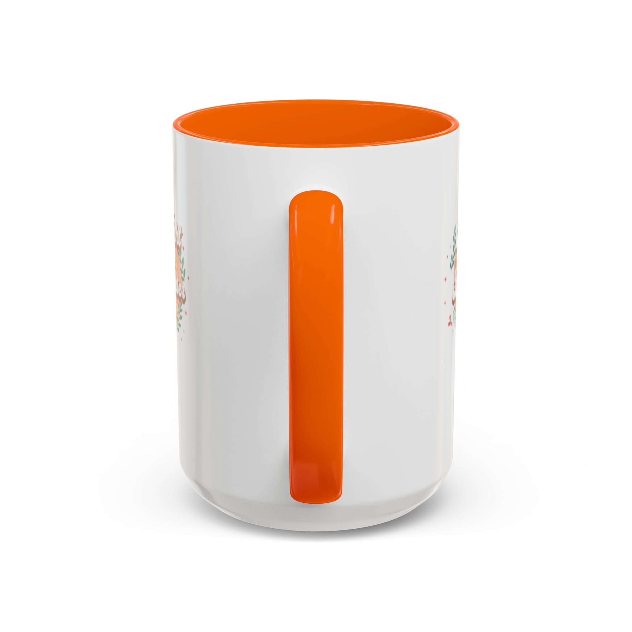 Accent Coffee Mug — "Bright Smiles Brighter Futures" Floral Teacher Appreciation Mug (11/15 oz)