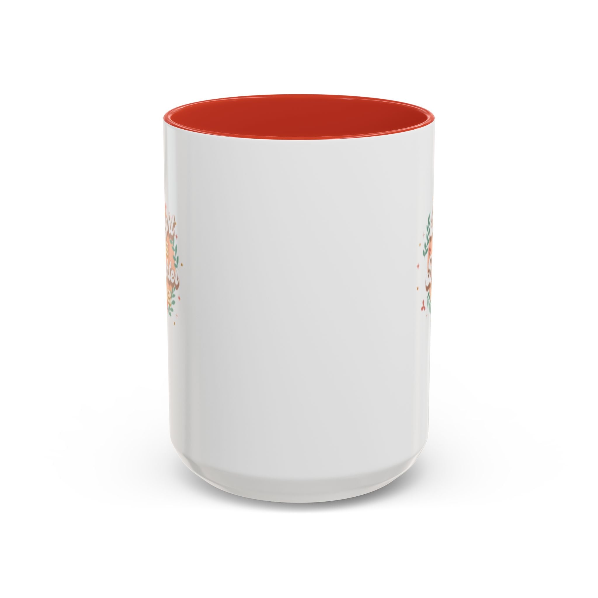 Accent Coffee Mug — "Bright Smiles Brighter Futures" Floral Teacher Appreciation Mug (11/15 oz)