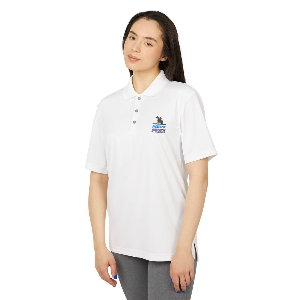Performance Polo — 'New Press' Minimal Logo Chest Tee