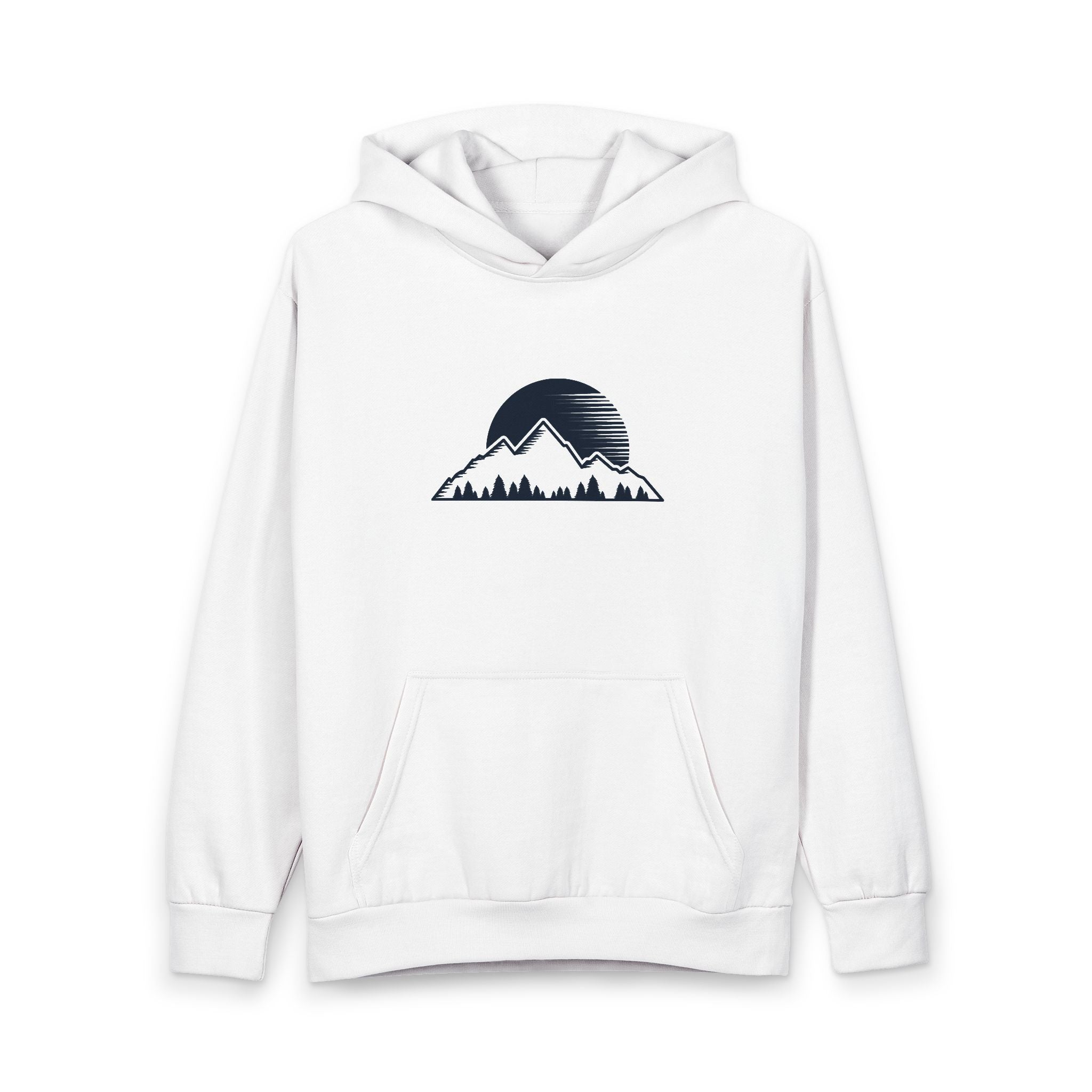 The Silence Mountain Hoodie — Minimal Outdoor Graphic Pullover