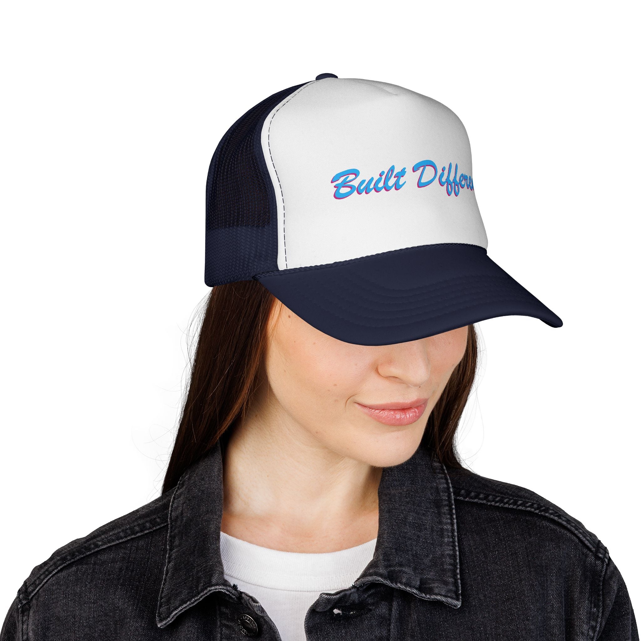 Built Different Embroidered Trucker Hat
