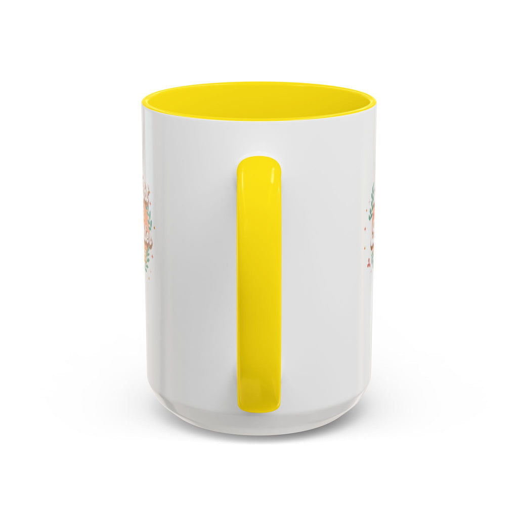 Accent Coffee Mug — "Bright Smiles Brighter Futures" Floral Teacher Appreciation Mug (11/15 oz)
