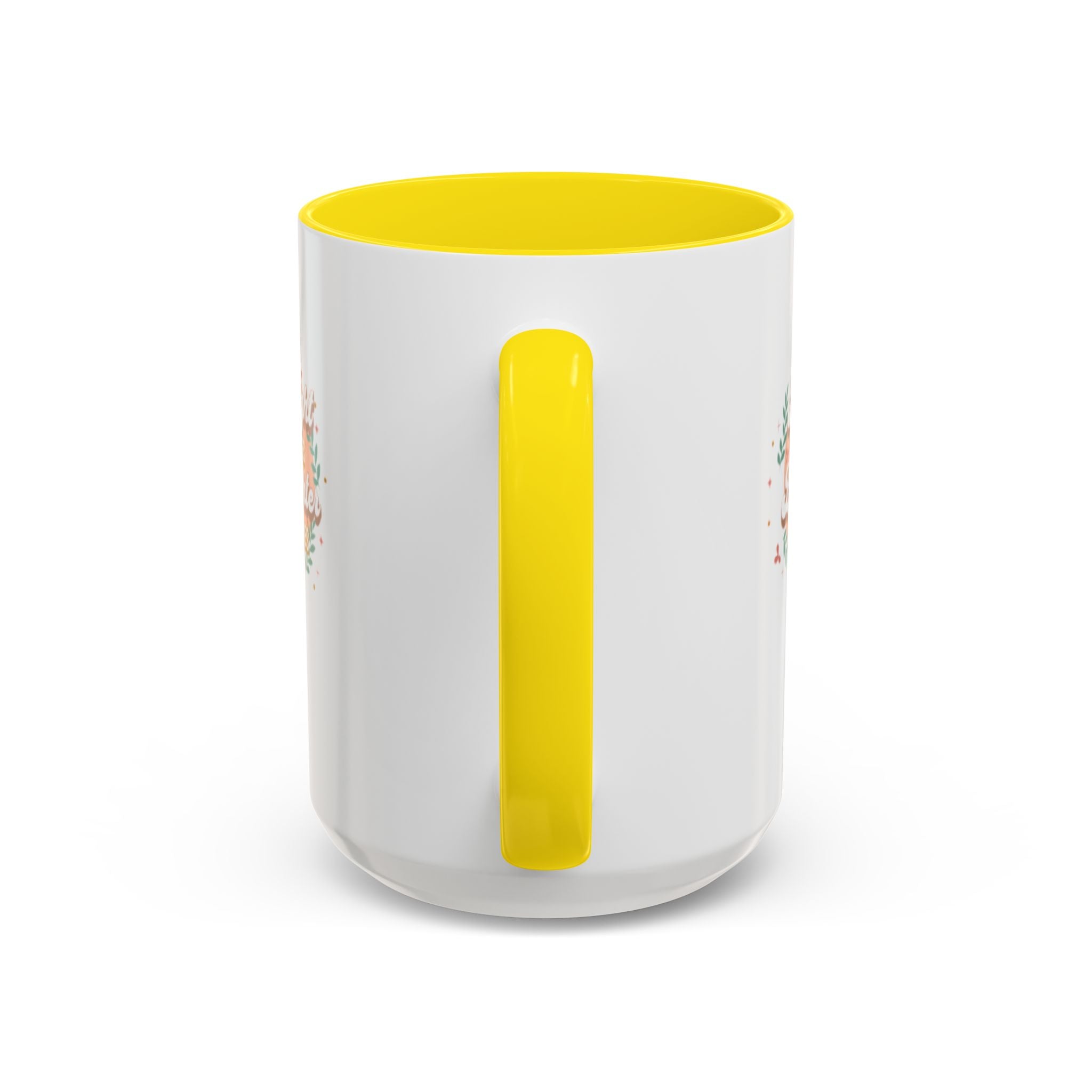 Accent Coffee Mug — "Bright Smiles Brighter Futures" Floral Teacher Appreciation Mug (11/15 oz)