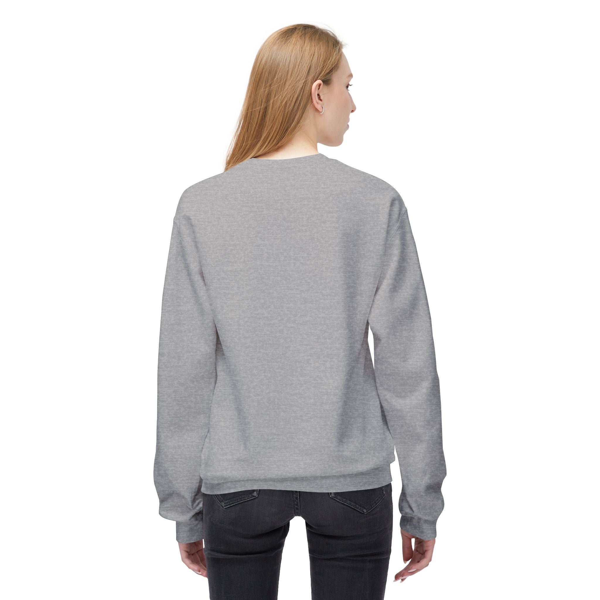 Thanksgiving Day Crewneck Sweatshirt — Happy Thanksgiving Fall Leaves Design