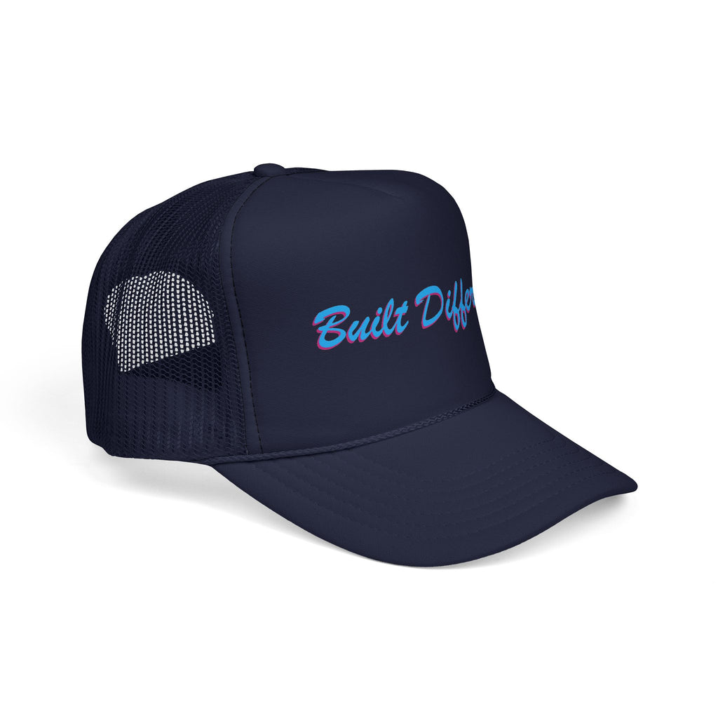 Built Different Embroidered Trucker Hat