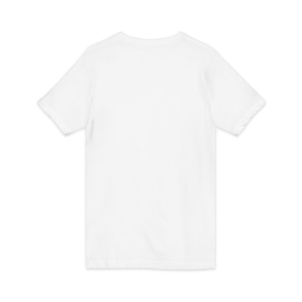 Beach V-Neck Tee — "Silent Hustle" Retro Palm Surf Graphic