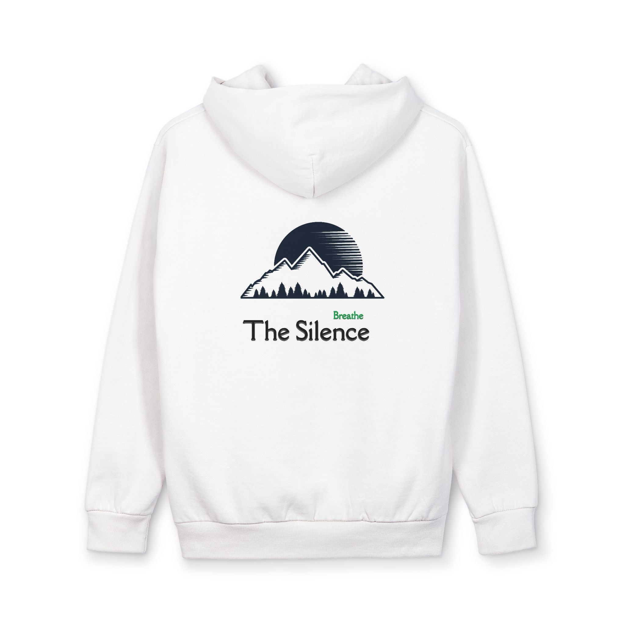 The Silence Mountain Hoodie — Minimal Outdoor Graphic Pullover