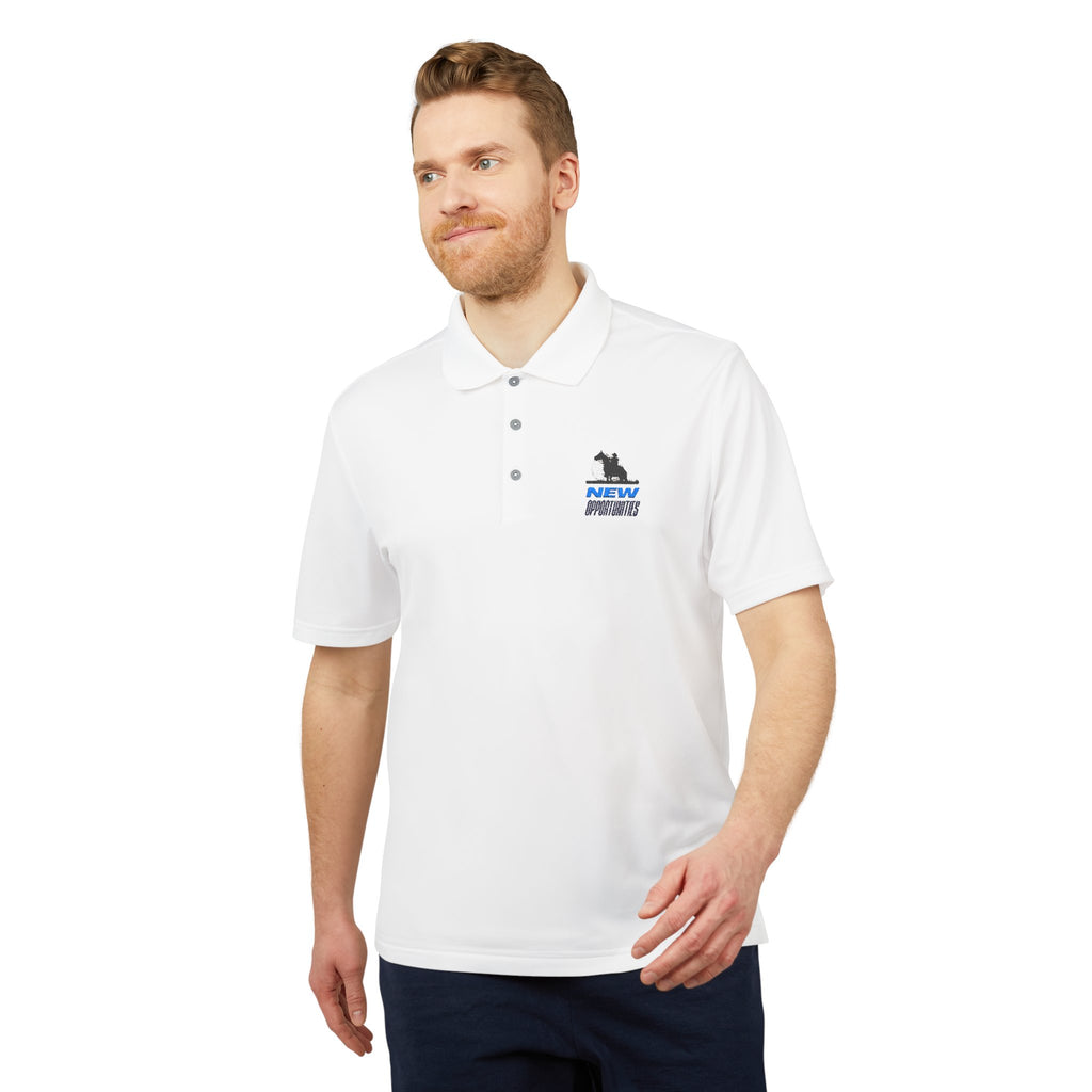 Performance Polo — 'New Press' Minimal Logo Chest Tee