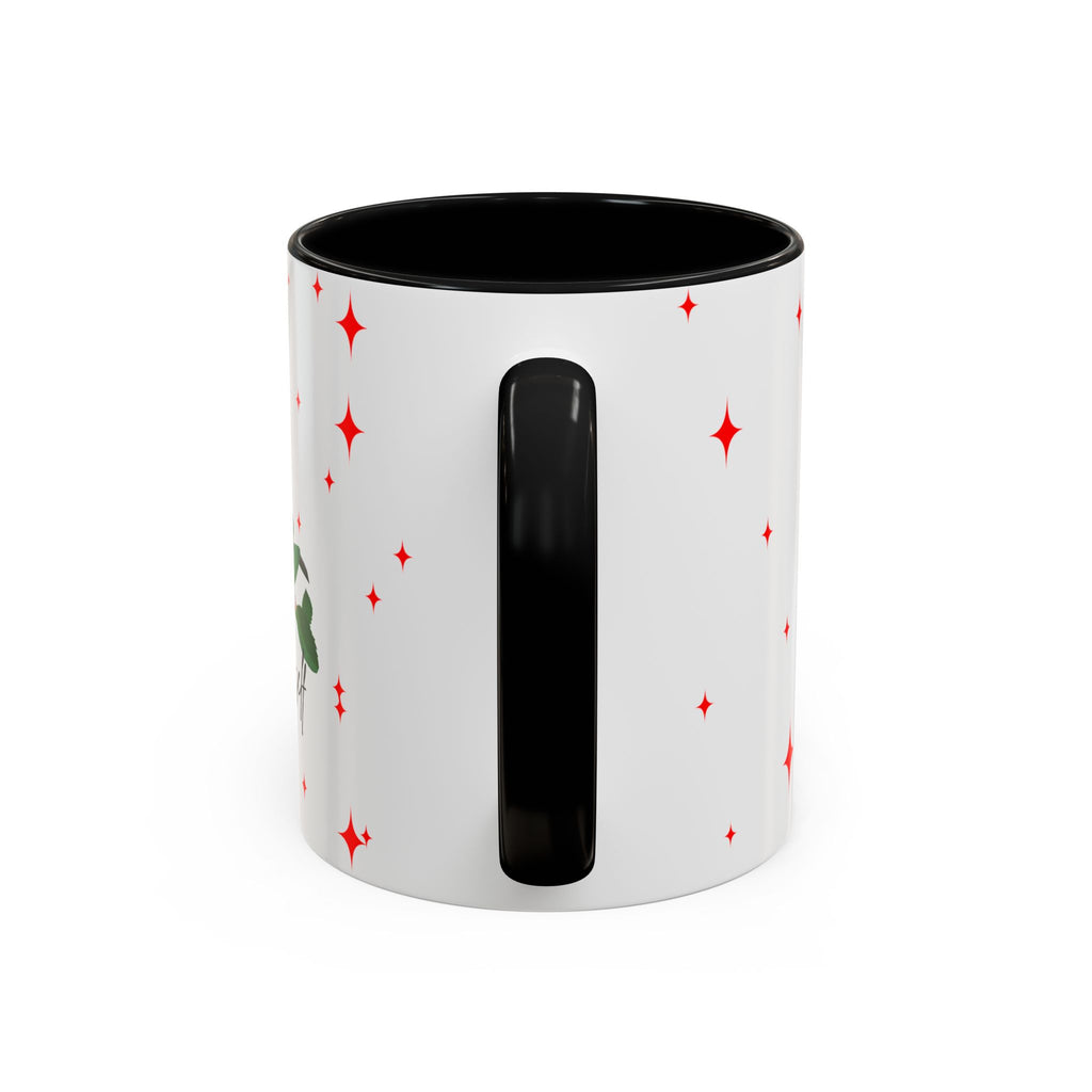 Believe Yourself Rose Accent Coffee Mug — Motivational Floral 11/15oz