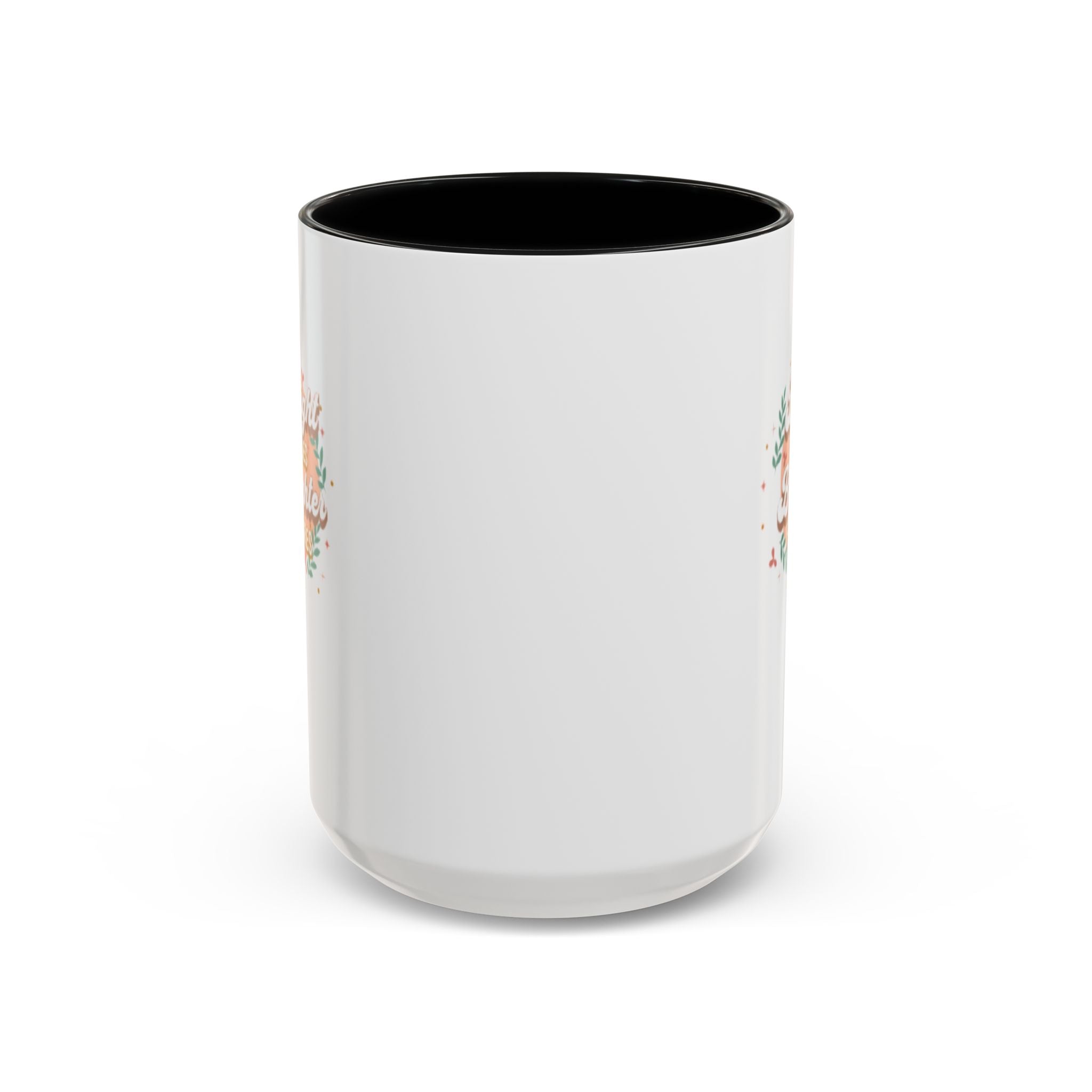 Accent Coffee Mug — "Bright Smiles Brighter Futures" Floral Teacher Appreciation Mug (11/15 oz)