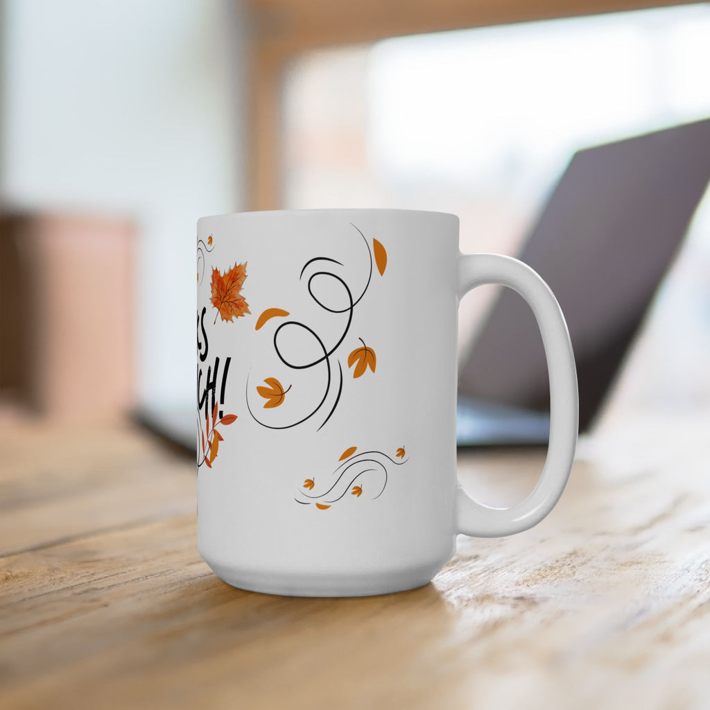 Thanks a Bunch! Autumn Leaves Ceramic Mug – Thank You Gift (11oz, 15oz)