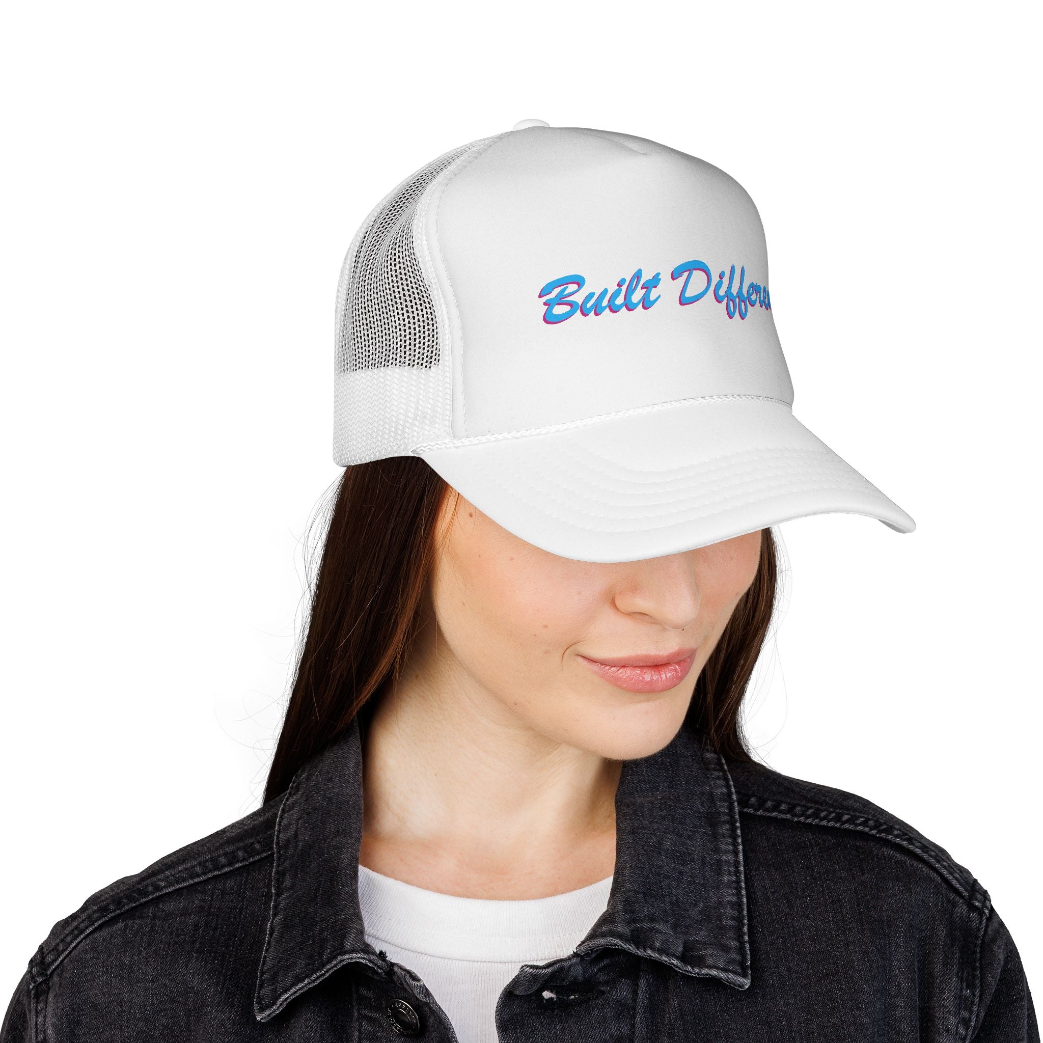 Built Different Embroidered Trucker Hat