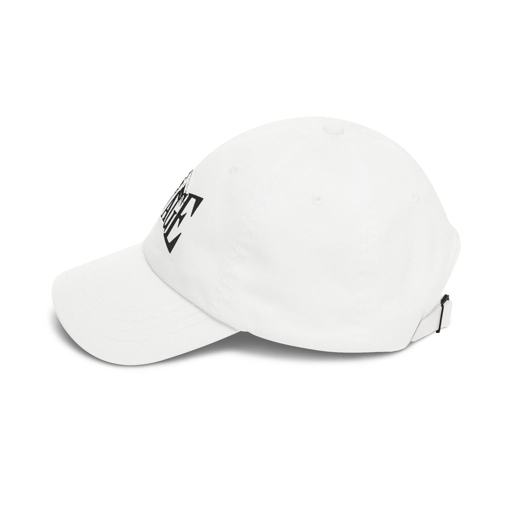 Savage Mountain Embroidered Dad Cap — Adjustable White Baseball Hat