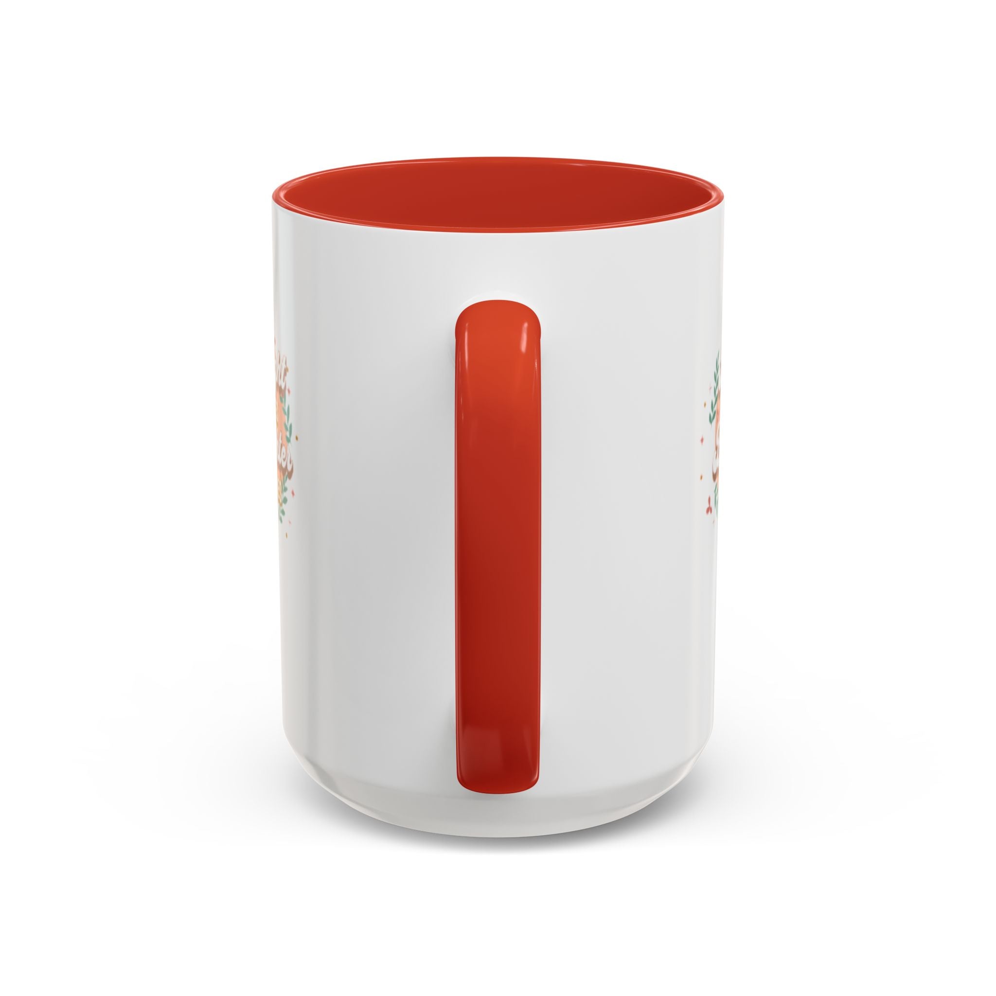 Accent Coffee Mug — "Bright Smiles Brighter Futures" Floral Teacher Appreciation Mug (11/15 oz)