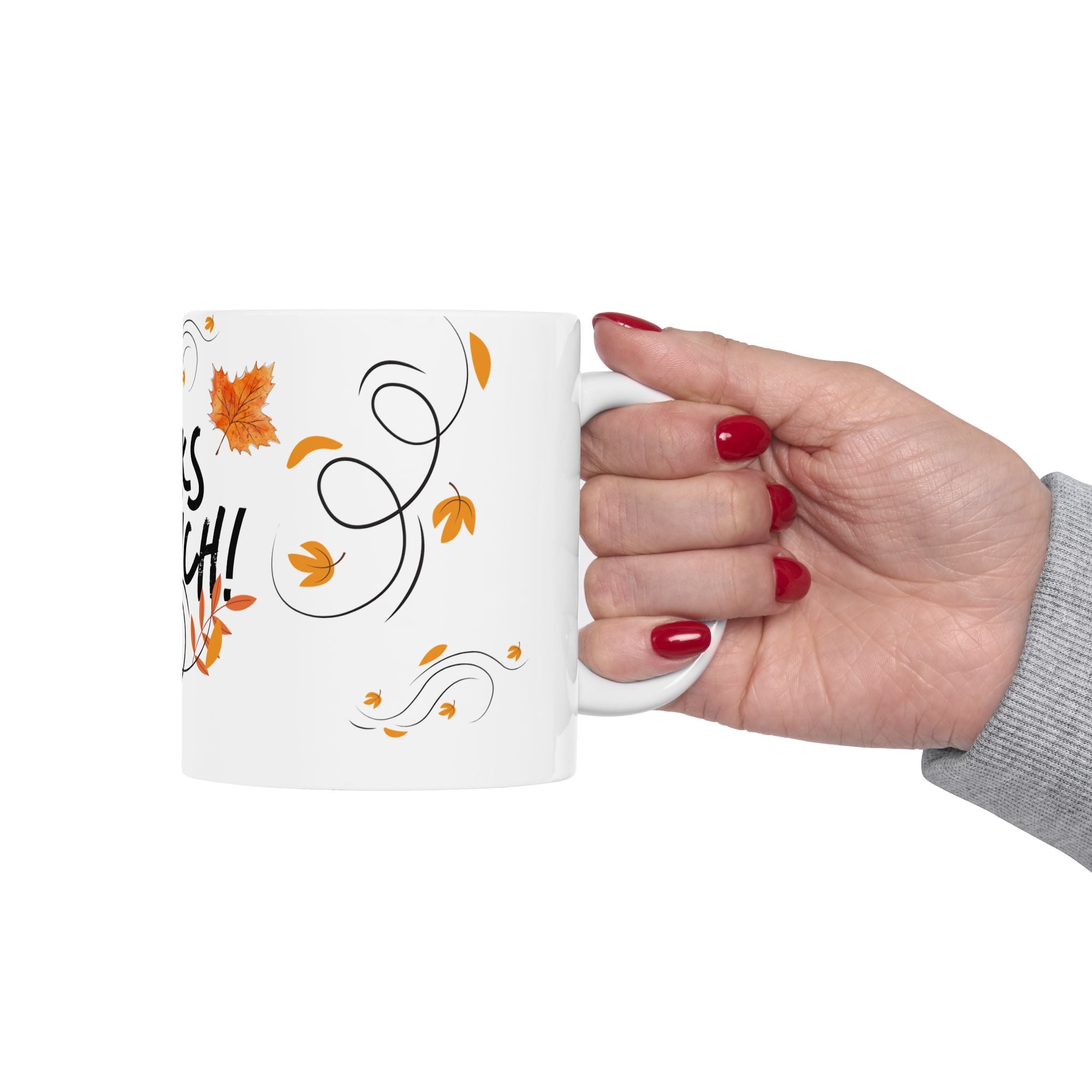 Thanks a Bunch! Autumn Leaves Ceramic Mug – Thank You Gift (11oz, 15oz)