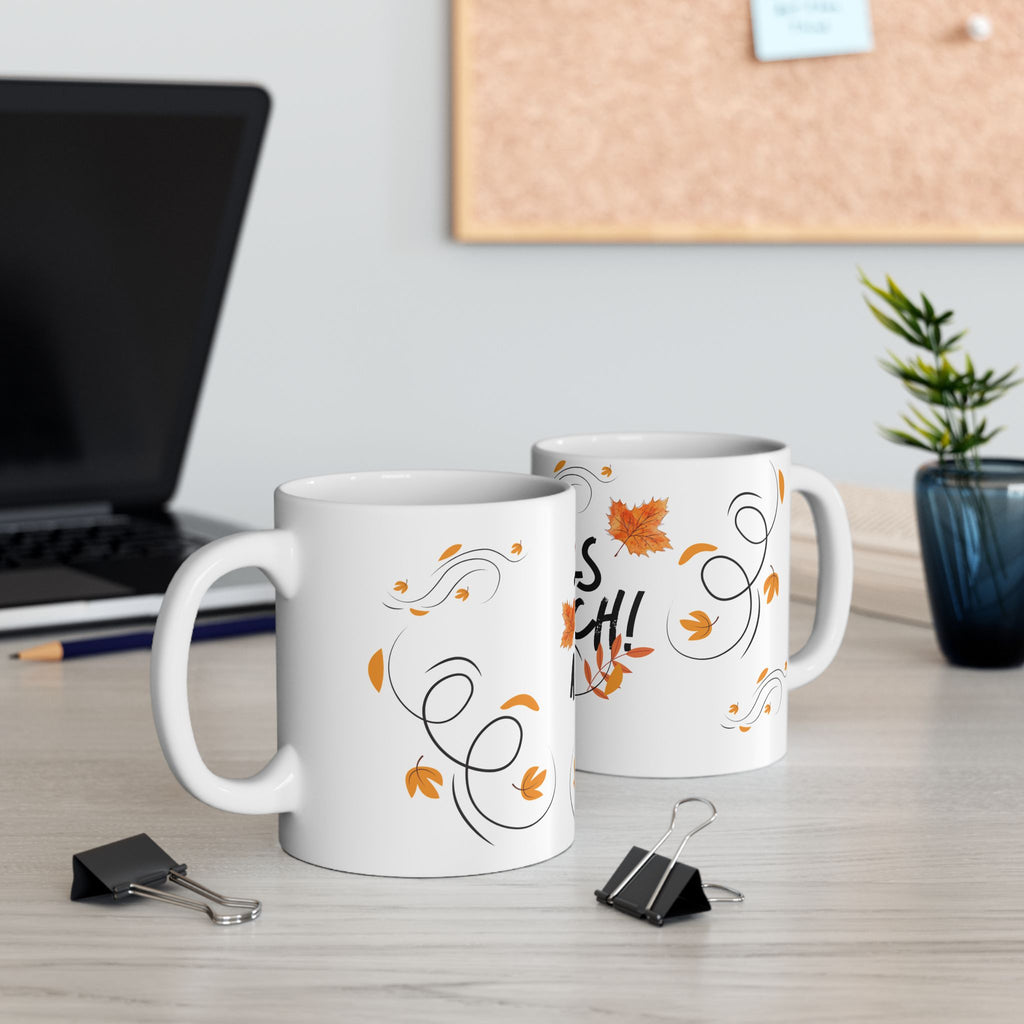Thanks a Bunch! Autumn Leaves Ceramic Mug – Thank You Gift (11oz, 15oz)