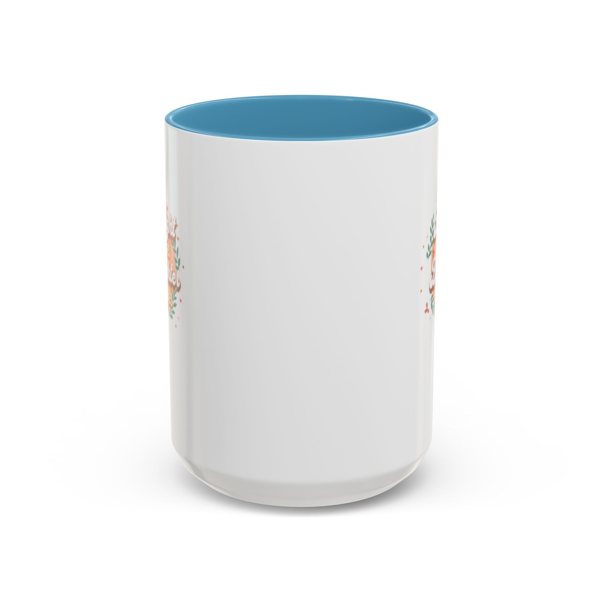 Accent Coffee Mug — "Bright Smiles Brighter Futures" Floral Teacher Appreciation Mug (11/15 oz)