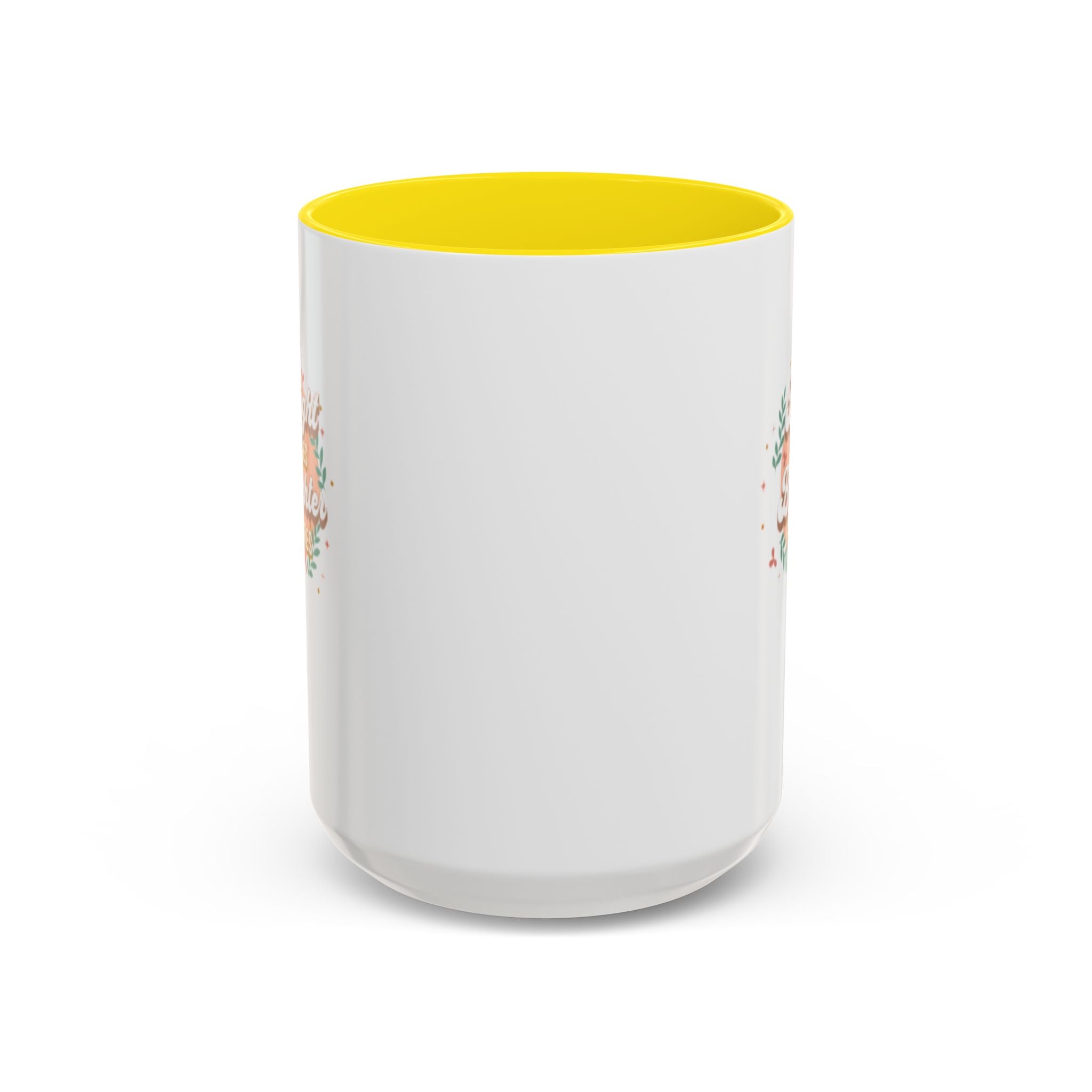 Accent Coffee Mug — "Bright Smiles Brighter Futures" Floral Teacher Appreciation Mug (11/15 oz)