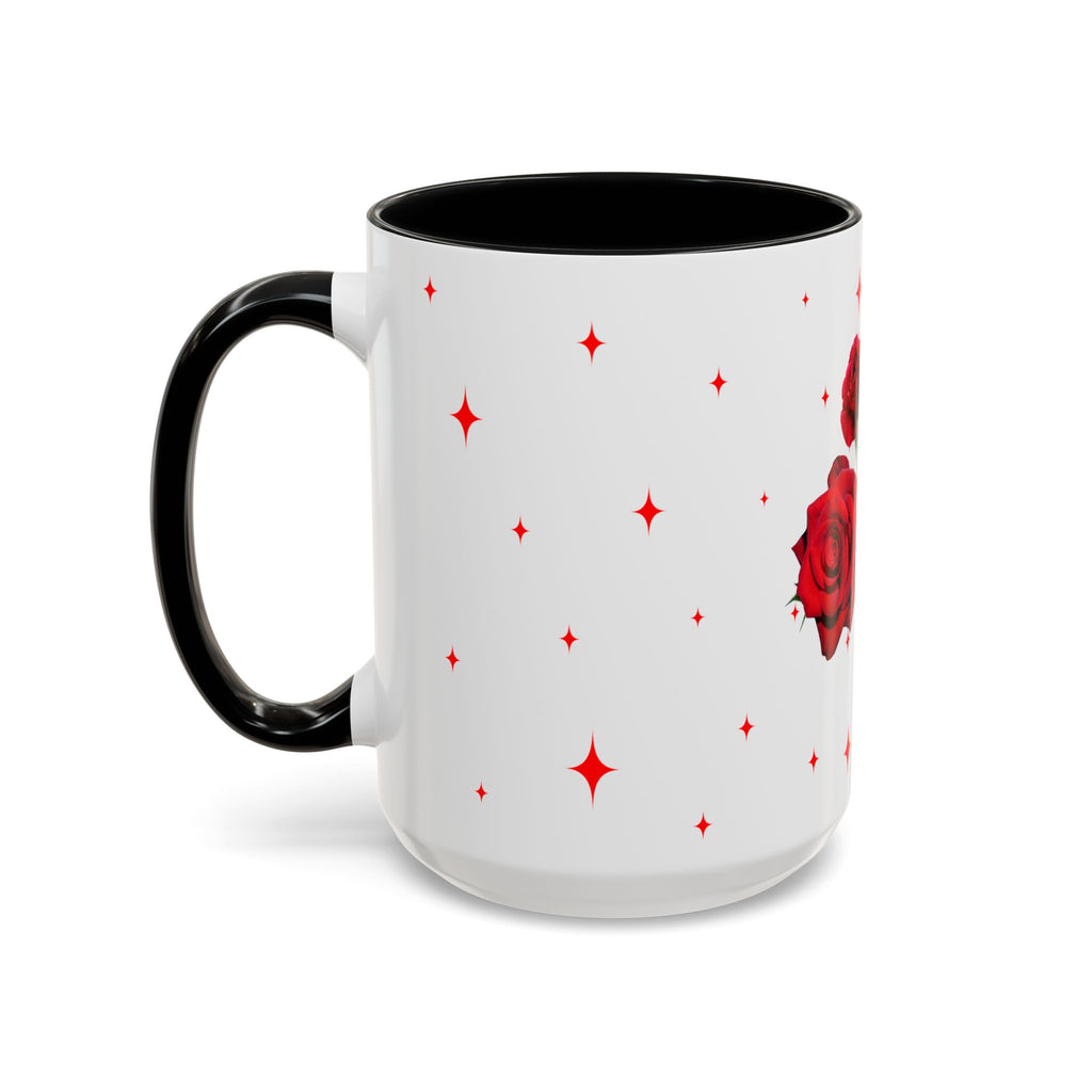 Believe Yourself Rose Accent Coffee Mug — Motivational Floral 11/15oz