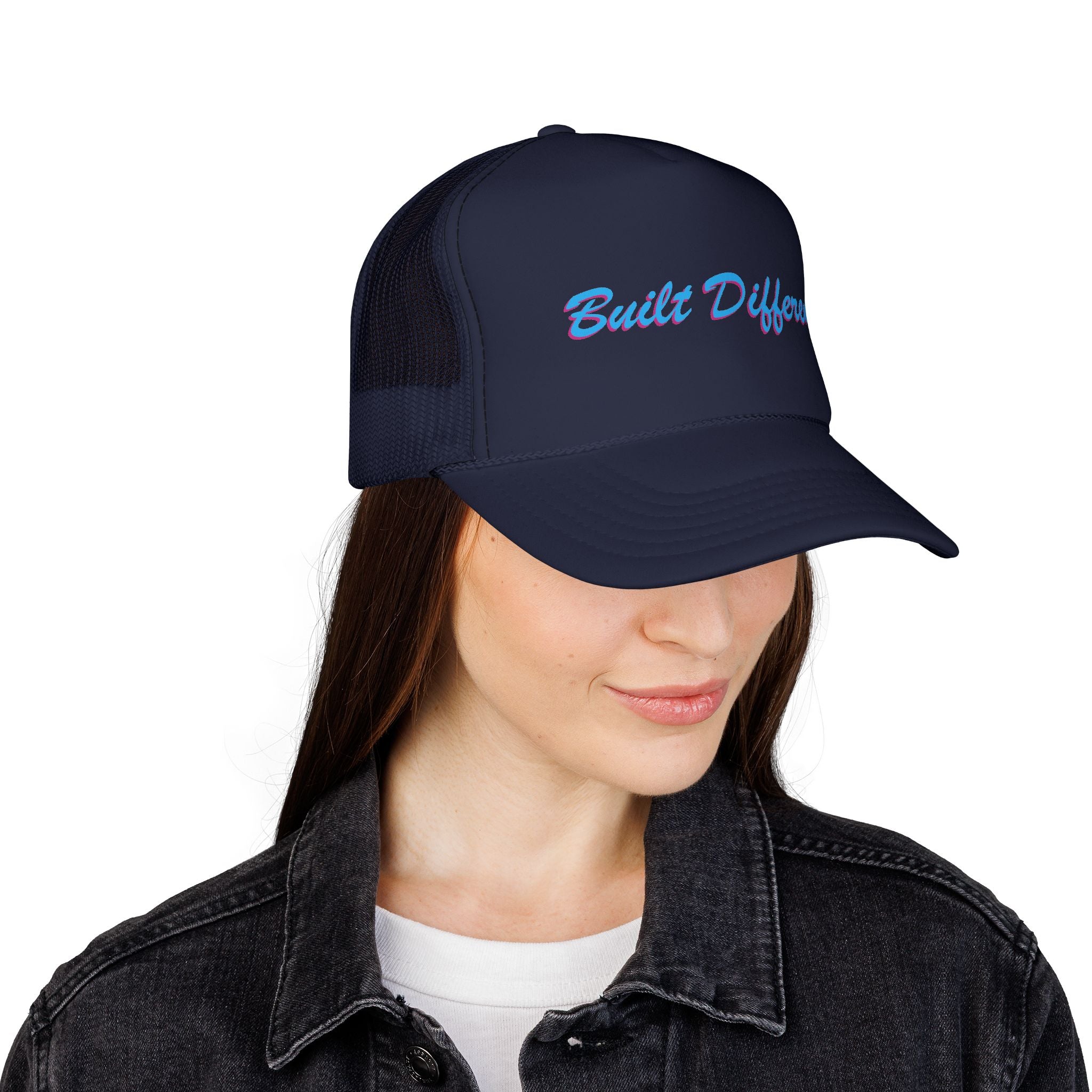 Built Different Embroidered Trucker Hat