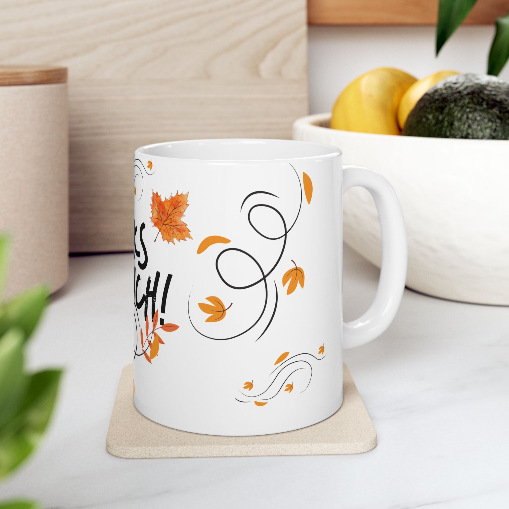 Thanks a Bunch! Autumn Leaves Ceramic Mug – Thank You Gift (11oz, 15oz)