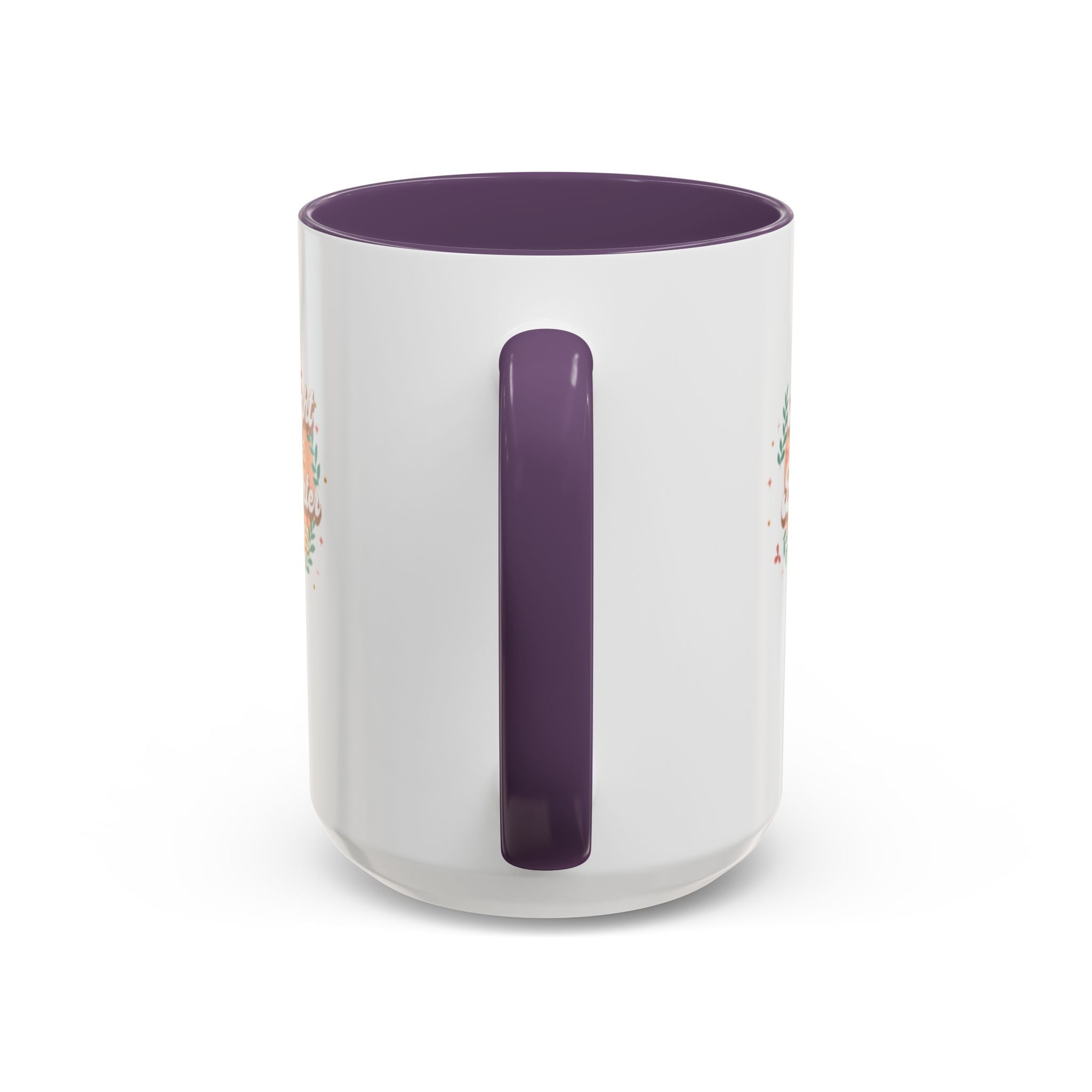Accent Coffee Mug — "Bright Smiles Brighter Futures" Floral Teacher Appreciation Mug (11/15 oz)