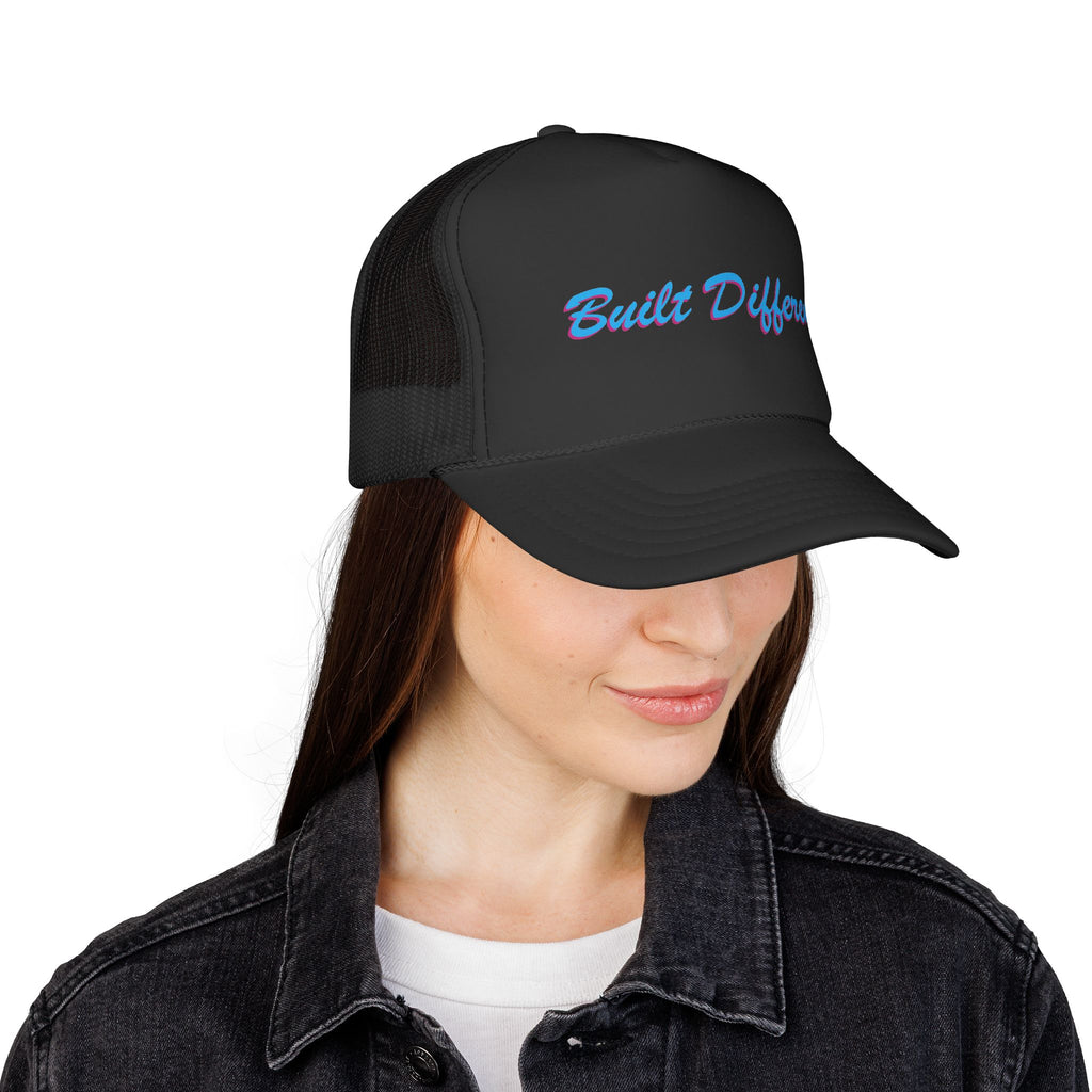 Built Different Embroidered Trucker Hat