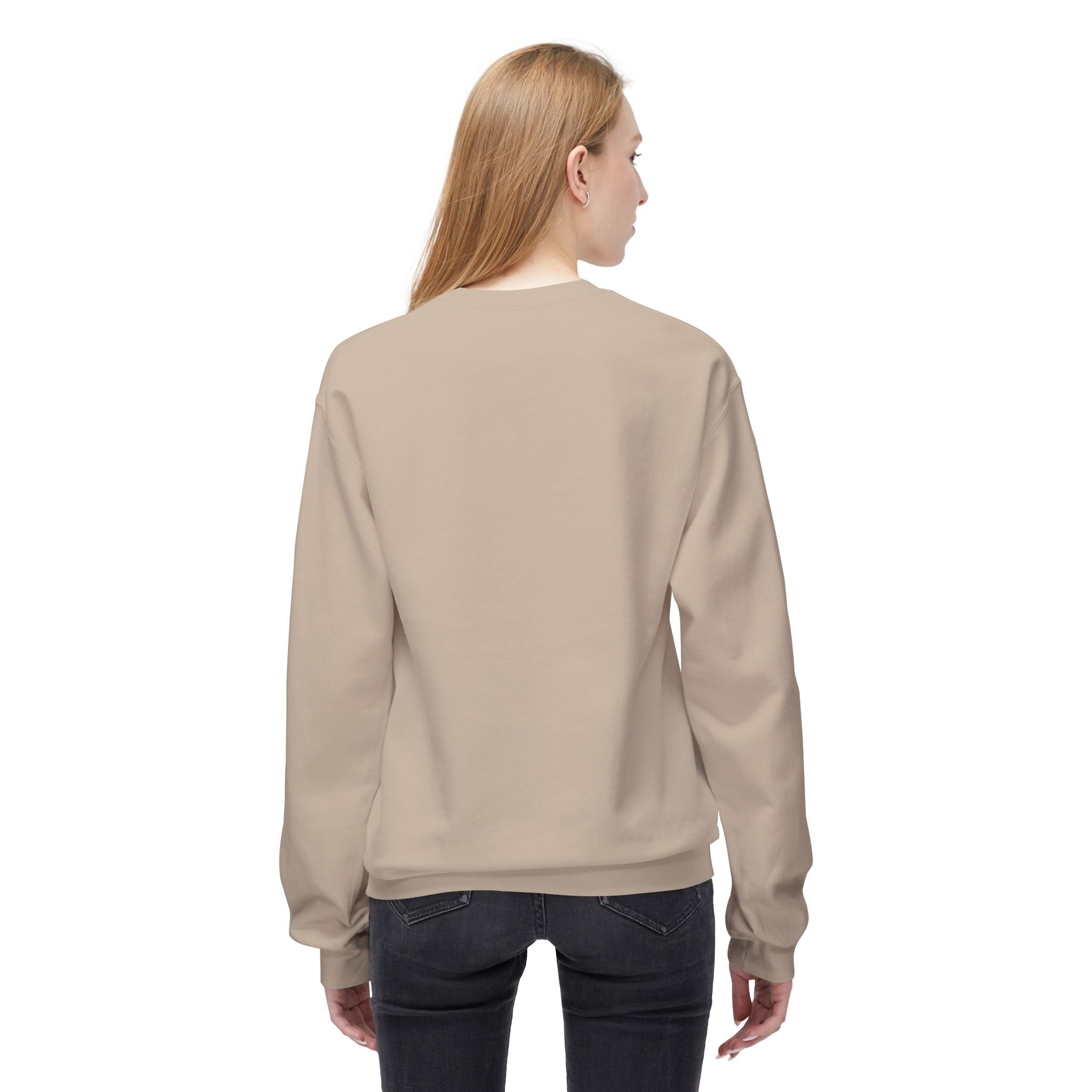 Thanksgiving Day Crewneck Sweatshirt — Happy Thanksgiving Fall Leaves Design
